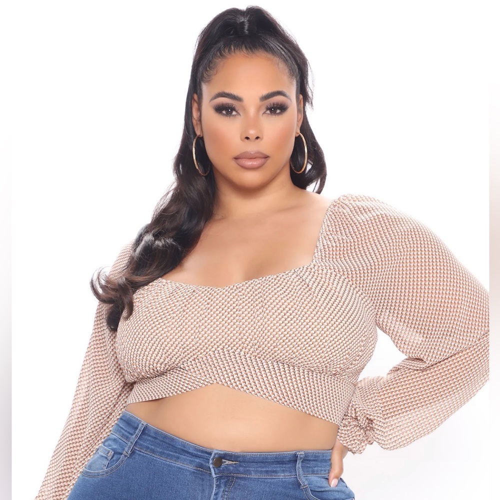 Fashion Nova Cropped Blouse